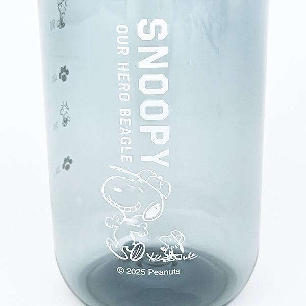 スヌーピー クリアウォーターボトル (グレー) ランチ 日本製 水筒 SNOOPY 商品画像2：キャラグッズPERFECT WORLD TOKYO