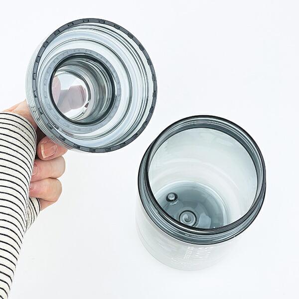 スヌーピー クリアウォーターボトル (グレー) ランチ 日本製 水筒 SNOOPY 商品画像6：キャラグッズPERFECT WORLD TOKYO