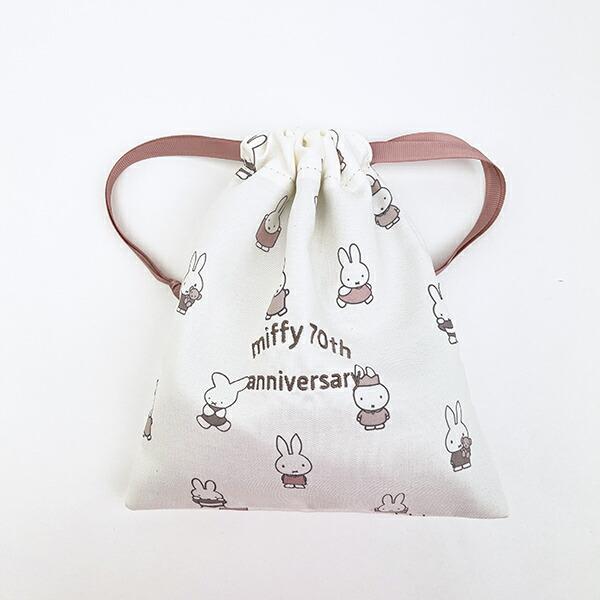 ミッフィー miffy 70th 巾着 70周年ヒストリー 商品画像4：キャラグッズPERFECT WORLD TOKYO