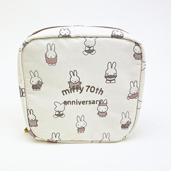 ミッフィー miffy 70th スクエアポーチ 70周年ヒストリー