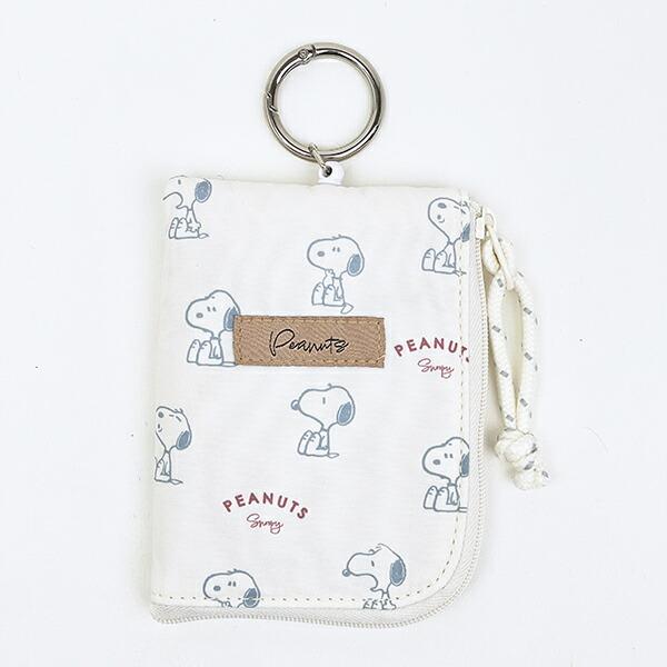 スヌーピー デイリーパスケース アイボリー 定期入れ SNOOPY