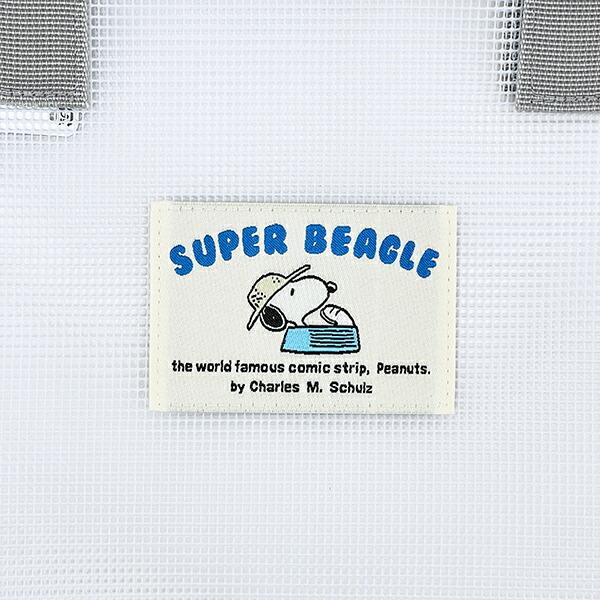 スヌーピー ラバーメッシュ ダブルハンドルトートバッグ (ホワイト) SNOOPY 商品画像2：キャラグッズPERFECT WORLD TOKYO