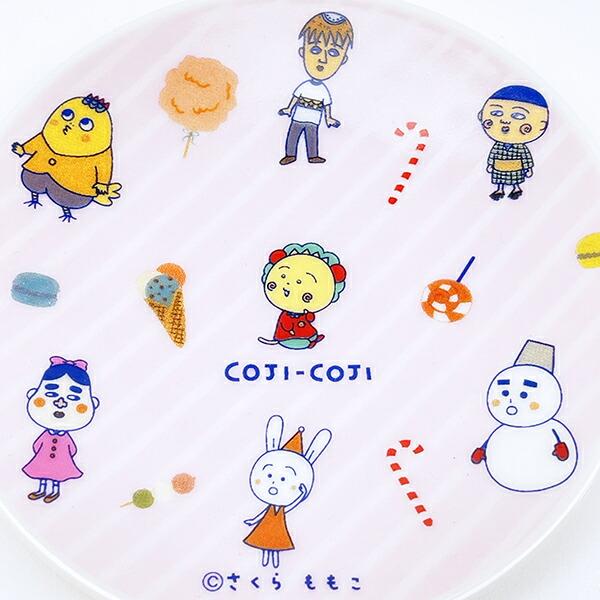 コジコジ 総柄 小皿 FLOWER BLEAK TIME 食器 日本製 商品画像2：キャラグッズPERFECT WORLD TOKYO