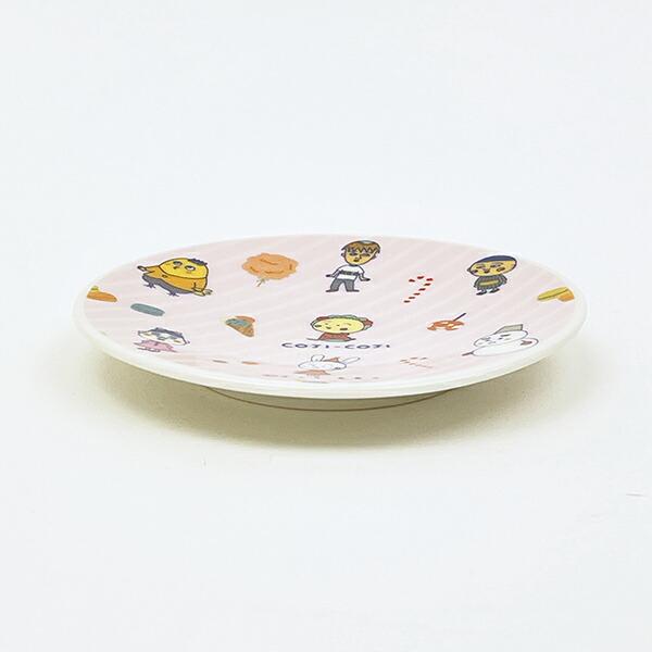 コジコジ 総柄 小皿 FLOWER BLEAK TIME 食器 日本製 商品画像3：キャラグッズPERFECT WORLD TOKYO