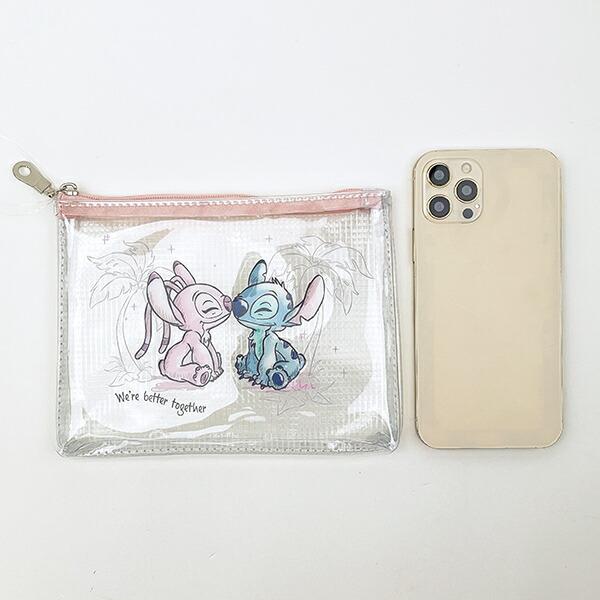 ディズニー スティッチ＆エンジェル 水彩 PVCクリアポーチ Disney 商品画像4：キャラグッズPERFECT WORLD TOKYO
