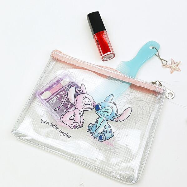 ディズニー スティッチ＆エンジェル 水彩 PVCクリアポーチ Disney 商品画像5：キャラグッズPERFECT WORLD TOKYO