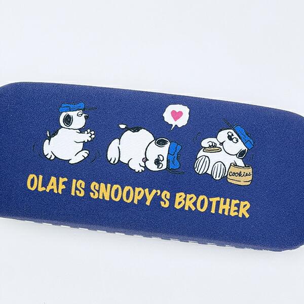 スヌーピー オラフ メガネケース ネイビーチェック SNOOPY 商品画像3：キャラグッズPERFECT WORLD TOKYO
