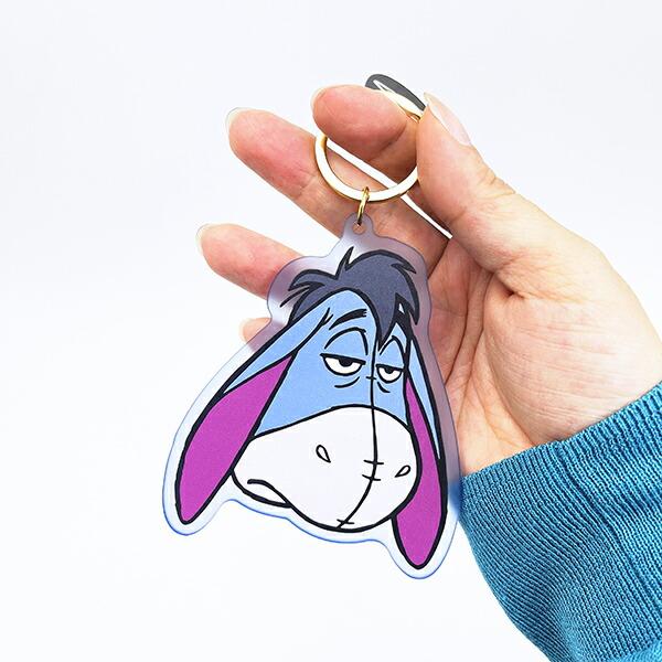 ディズニー くまのプーさん イーヨー 染色アクリルキーホルダー （ネイビー） ファニーフェイスフレンズシリーズ Disney 商品画像3：キャラグッズPERFECT WORLD TOKYO