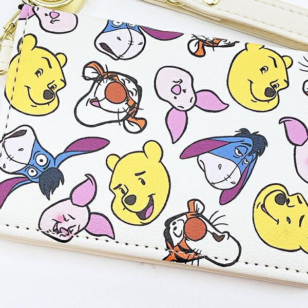 ディズニー クマのプーさん 2つ折りパスケース ファニーフェイスフレンズ 定期入れ Disney 商品画像2：キャラグッズPERFECT WORLD TOKYO