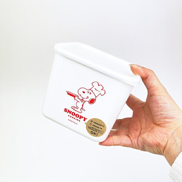 スヌーピー スクエアストッカー(M) クッキング シェフシリーズ キッチン 日本製 SNOOPY 商品画像5：キャラグッズPERFECT WORLD TOKYO