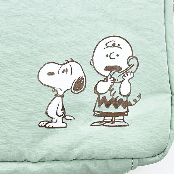 スヌーピー たっぷりトラベルポーチ グリーン SNOOPY 商品画像3：キャラグッズPERFECT WORLD TOKYO