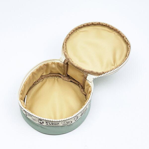 スヌーピー サークルコスメポーチ グリーン トラベル SNOOPY 商品画像3：キャラグッズPERFECT WORLD TOKYO