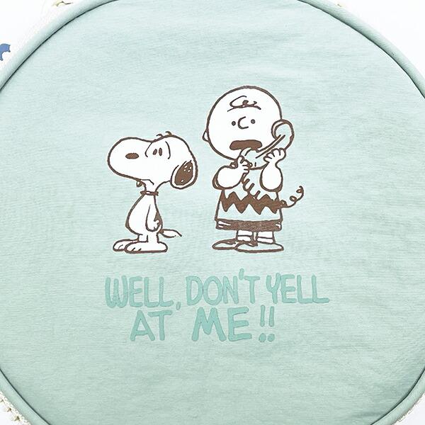 スヌーピー サークルコスメポーチ グリーン トラベル SNOOPY 商品画像4：キャラグッズPERFECT WORLD TOKYO