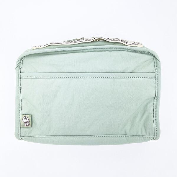 スヌーピー チャーリーブラウン 仕切りたくさんポーチ トラベル グリーン SNOOPY 商品画像4：キャラグッズPERFECT WORLD TOKYO