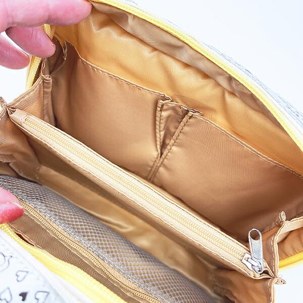 スヌーピー 仕切り沢山ポーチ トラベル アイボリー SNOOPY 商品画像8：キャラグッズPERFECT WORLD TOKYO