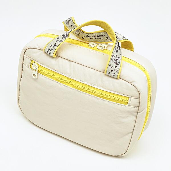 スヌーピー 2WAY吊下げポーチ トラベル アイボリー SNOOPY 商品画像4：キャラグッズPERFECT WORLD TOKYO