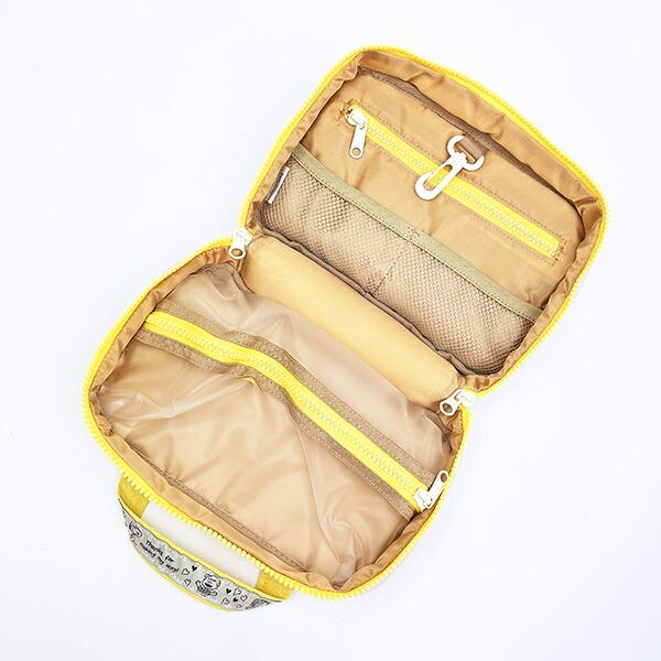 スヌーピー 2WAY吊下げポーチ トラベル アイボリー SNOOPY 商品画像6：キャラグッズPERFECT WORLD TOKYO