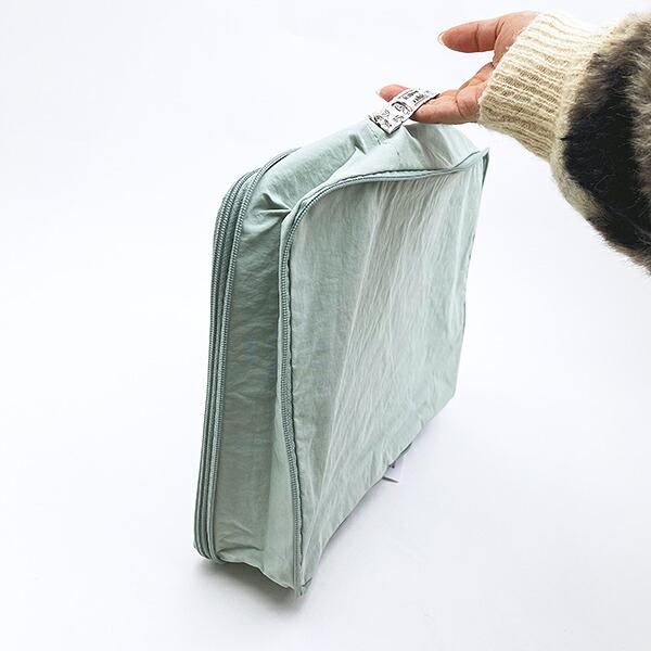 スヌーピー 圧縮トラベルポーチ グリーン SNOOPY 商品画像4：キャラグッズPERFECT WORLD TOKYO