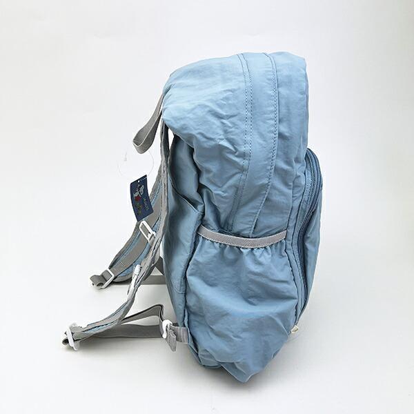 スヌーピー ウッドストック パッカブルリュックサック アップリケ刺しゅう ブルー バッグ SNOOPY 商品画像4：キャラグッズPERFECT WORLD TOKYO