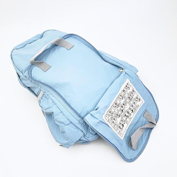 スヌーピー ウッドストック パッカブルリュックサック アップリケ刺しゅう ブルー バッグ SNOOPY 商品画像7：キャラグッズPERFECT WORLD TOKYO