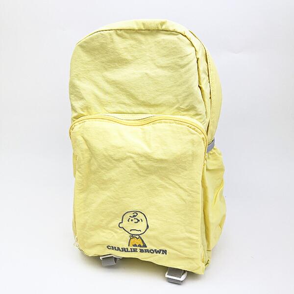 スヌーピー チャーリーブラウン パッカブルリュック アップリケ刺繍 SNOOPY