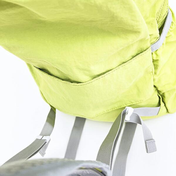 スヌーピー ライナス パッカブルリュックサック アップリケ刺しゅう グリーン バッグ SNOOPY 商品画像6：キャラグッズPERFECT WORLD TOKYO