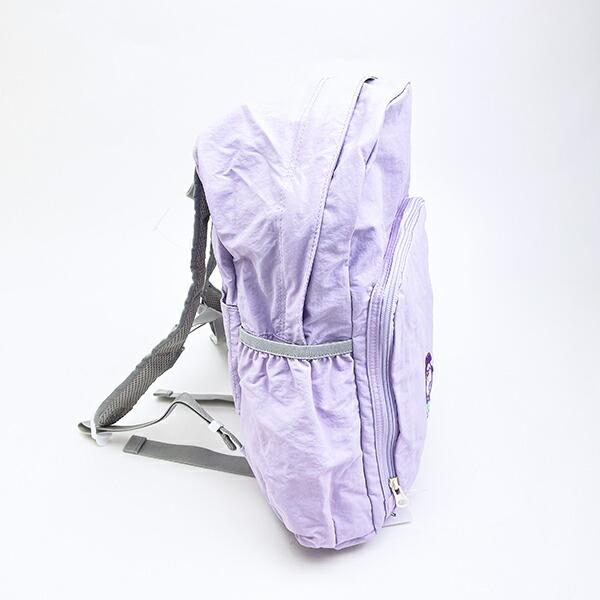 スヌーピー ルーシー パッカブルリュックサック アップリケ刺しゅう パープル バッグ SNOOPY 商品画像4：キャラグッズPERFECT WORLD TOKYO