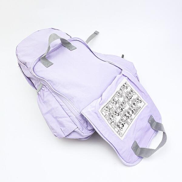 スヌーピー ルーシー パッカブルリュックサック アップリケ刺しゅう パープル バッグ SNOOPY 商品画像7：キャラグッズPERFECT WORLD TOKYO