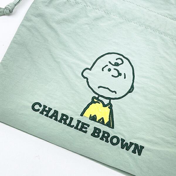 スヌーピー チャーリーブラウン 巾着バッグ アップリケ刺繍 ランチ SNOOPY 商品画像4：キャラグッズPERFECT WORLD TOKYO