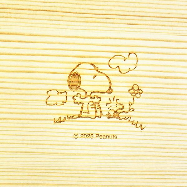スヌーピー 木製曲げわっぱ ランチボックス (オスワリ) SNOOPY 商品画像3：キャラグッズPERFECT WORLD TOKYO
