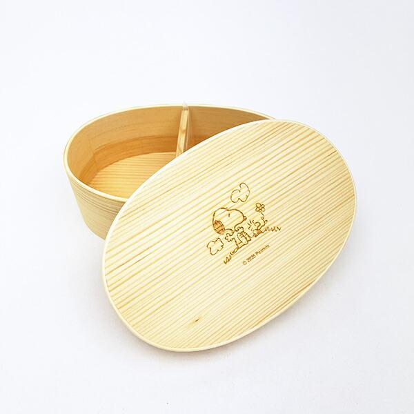 スヌーピー 木製曲げわっぱ ランチボックス (オスワリ) SNOOPY 商品画像5：キャラグッズPERFECT WORLD TOKYO