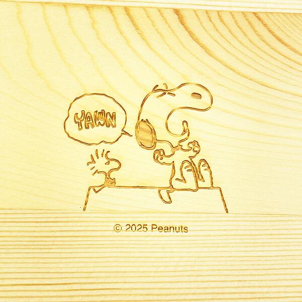 スヌーピー 木製曲げわっぱ ランチボックス (アクビ) SNOOPY 商品画像3：キャラグッズPERFECT WORLD TOKYO