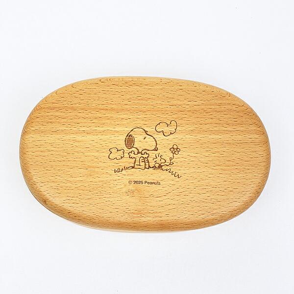 スヌーピー 木製くりぬき ランチボックス (オスワリ) SNOOPY 商品画像2：キャラグッズPERFECT WORLD TOKYO