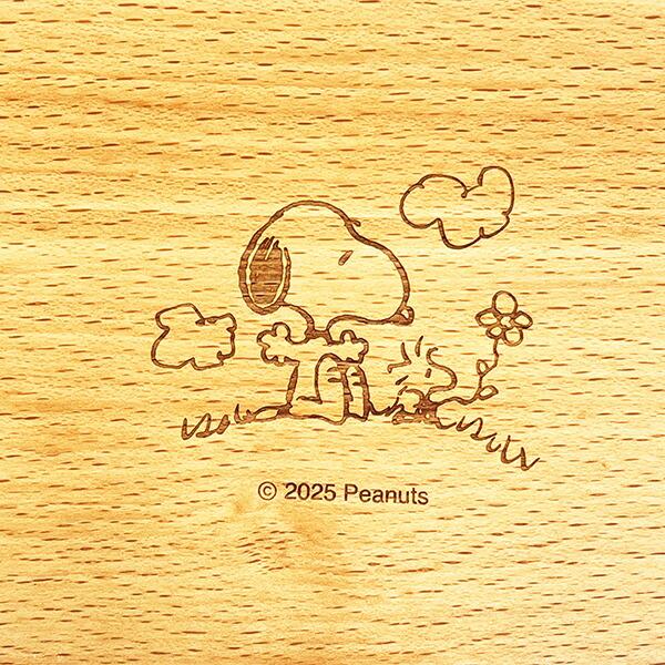 スヌーピー 木製くりぬき ランチボックス (オスワリ) SNOOPY 商品画像3：キャラグッズPERFECT WORLD TOKYO