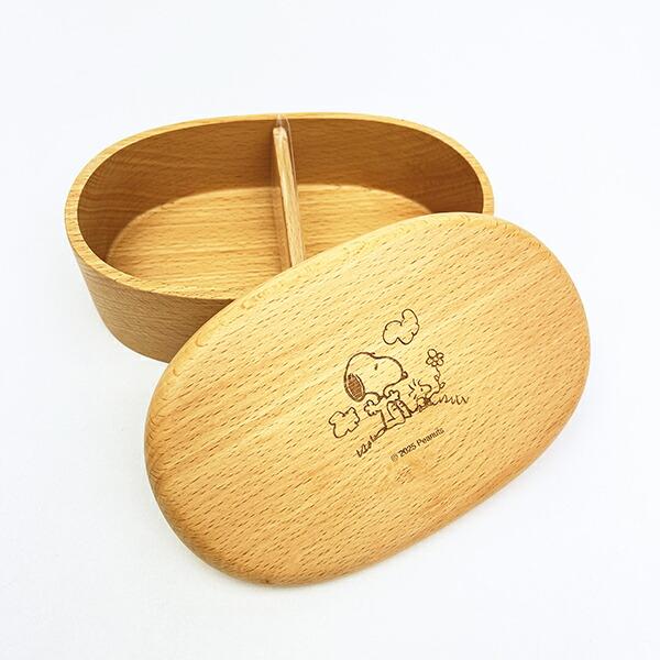 スヌーピー 木製くりぬき ランチボックス (オスワリ) SNOOPY 商品画像4：キャラグッズPERFECT WORLD TOKYO