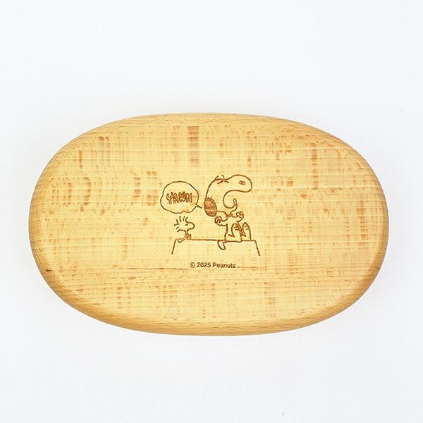 スヌーピー 木製くりぬき ランチボックス (アクビ) SNOOPY 商品画像2：キャラグッズPERFECT WORLD TOKYO