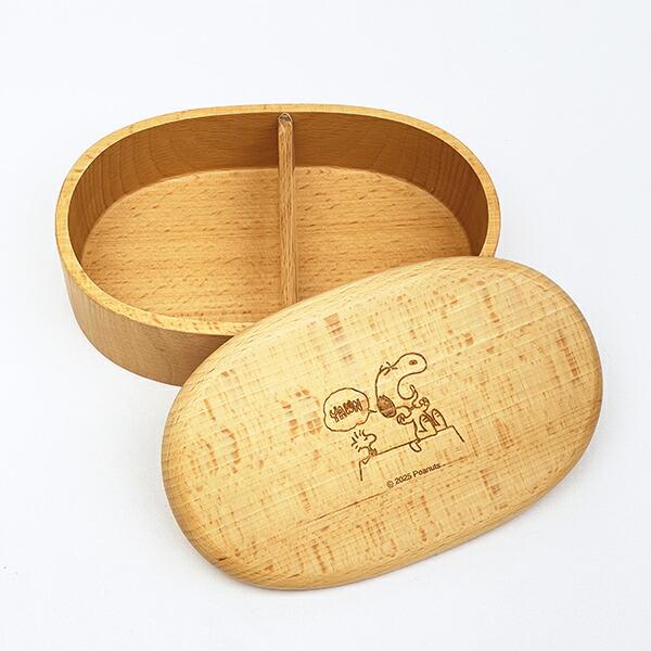 スヌーピー 木製くりぬき ランチボックス (アクビ) SNOOPY 商品画像4：キャラグッズPERFECT WORLD TOKYO