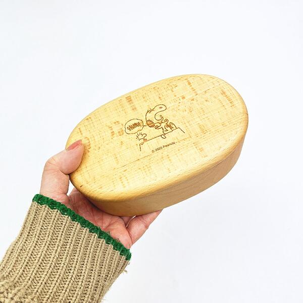 スヌーピー 木製くりぬき ランチボックス (アクビ) SNOOPY 商品画像6：キャラグッズPERFECT WORLD TOKYO