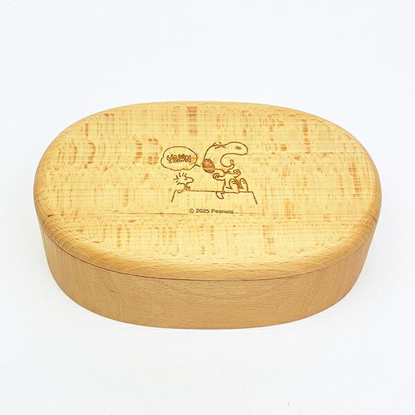 スヌーピー 木製くりぬき ランチボックス (アクビ) SNOOPY
