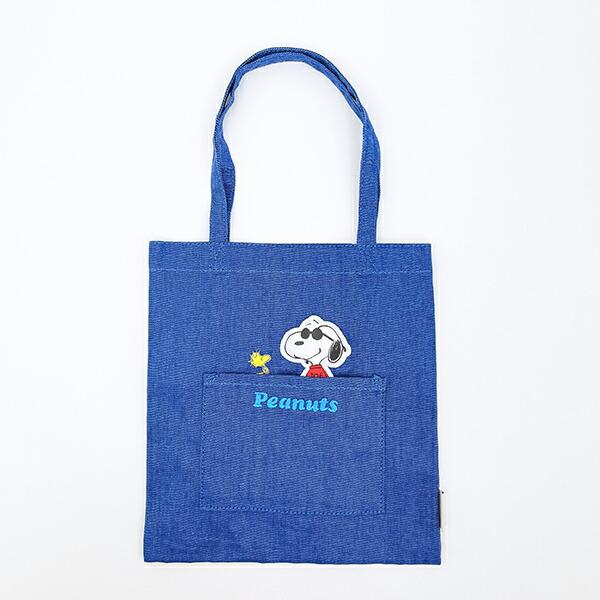 スヌーピー ジョークール＆ウッドストック ふっくらアップリケミニトートバッ･･･