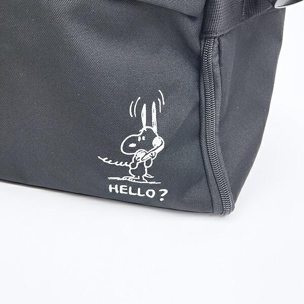 スヌーピー ボストンリュック (ブラック) バッグ トラベル SNOOPY 商品画像2:キャラグッズPERFECT WORLD TOKYO
