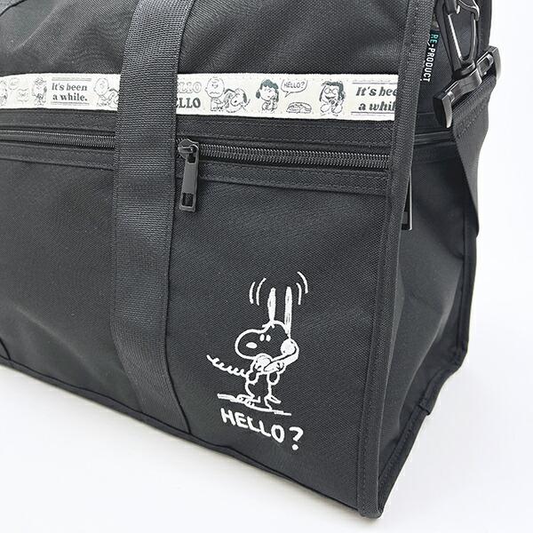 スヌーピー ボストンバッグ (ブラック) トラベル SNOOPY 商品画像2:キャラグッズPERFECT WORLD TOKYO