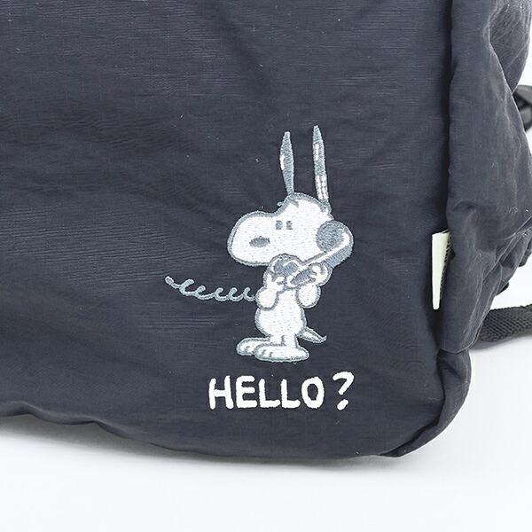 スヌーピー パッカブル軽量リュック (ブラック) バッグ トラベル SNOOPY 商品画像3:キャラグッズPERFECT WORLD TOKYO