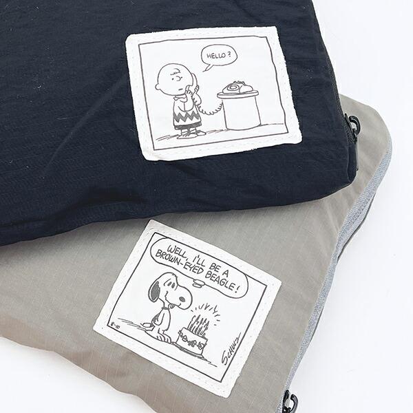 スヌーピー パッカブルボストン トラベルバッグ ブラック SNOOPY 商品画像11：キャラグッズPERFECT WORLD TOKYO