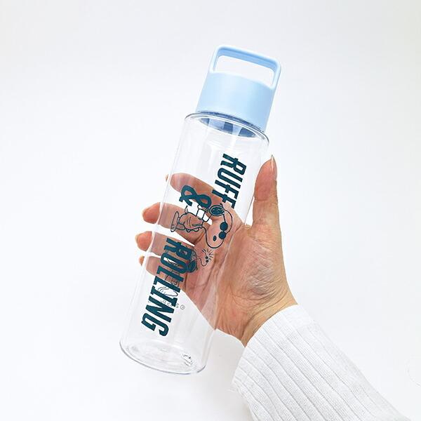 スヌーピー ハンディクリアボトル(500ml) ブルー 水筒 ランチ 日本製 SNOOPY 商品画像5：キャラグッズPERFECT WORLD TOKYO