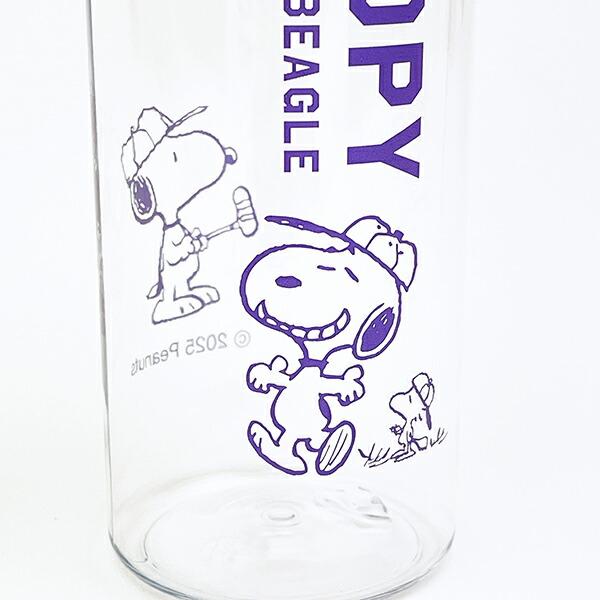 スヌーピー ハンディクリアボトル(500ml) パープル 水筒 ランチ 日本製 SNOOPY 商品画像2：キャラグッズPERFECT WORLD TOKYO