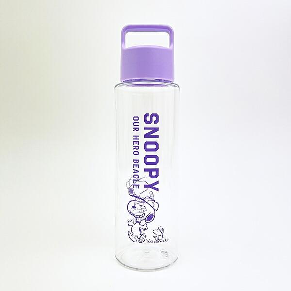 スヌーピー ハンディクリアボトル(500ml) パープル 水筒 ランチ 日本製 SNOOP･･･