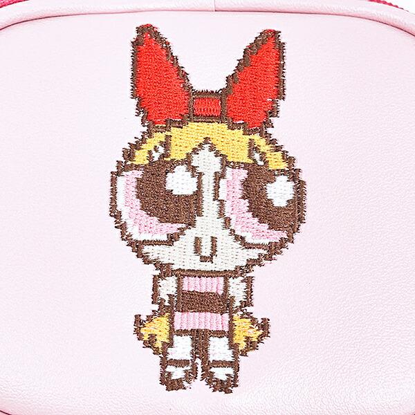 パワーパフガールズ ブロッサム アクセサリーポーチ (ピンク) ピクセルアートシリーズ パワパフ 商品画像2：キャラグッズPERFECT WORLD TOKYO