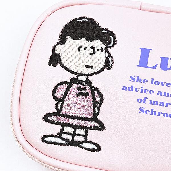 スヌーピー ルーシー アクセサリーケース (アップリケ) SNOOPY 商品画像2：キャラグッズPERFECT WORLD TOKYO