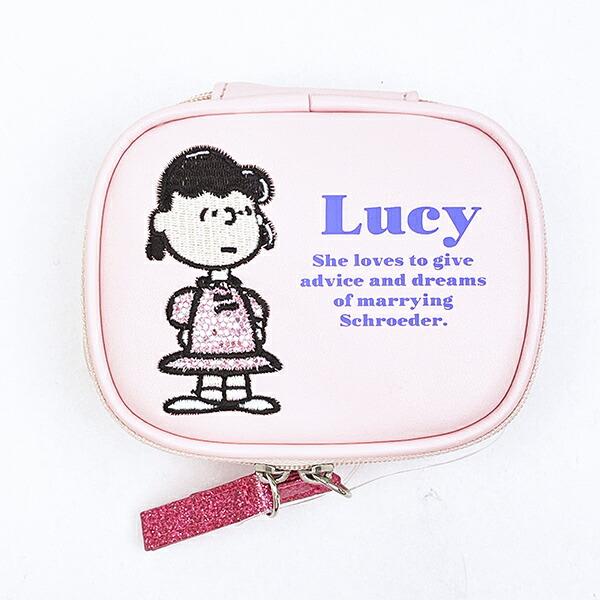 スヌーピー ルーシー アクセサリーケース (アップリケ) SNOOPY